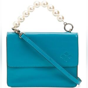 PATRICIA NASH Leather Veolia Crossbody W/ Faux Pearl Handle